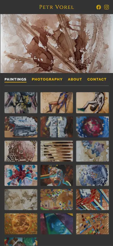 Petr Vorel's Artist Portfolio screenshot 3